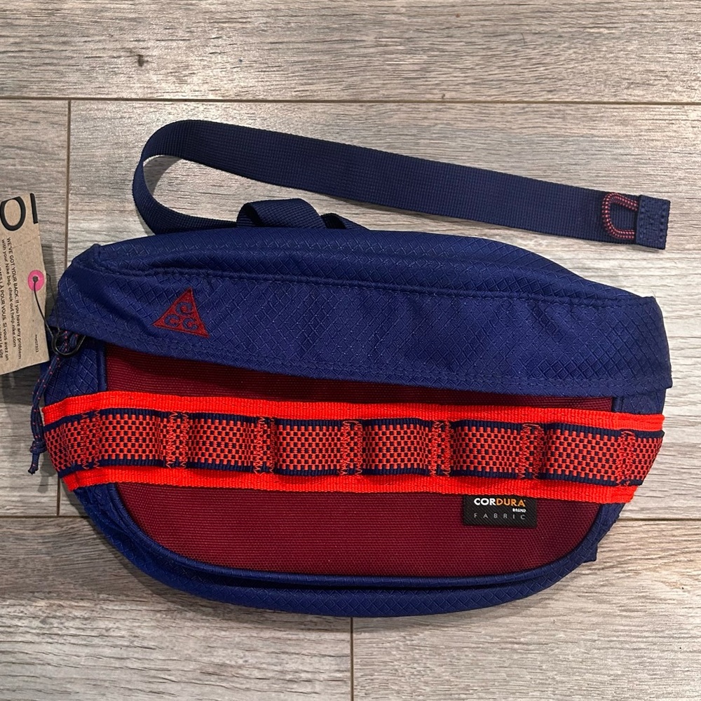 Nike ACG Karst Waist Bag BLUE/ORANGE CK7511-492 Hiking Trail Running Outdoor